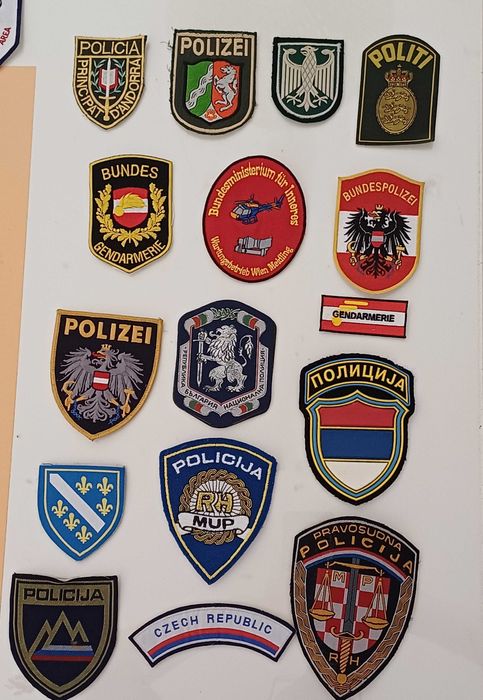 Colecção patches de polícia
