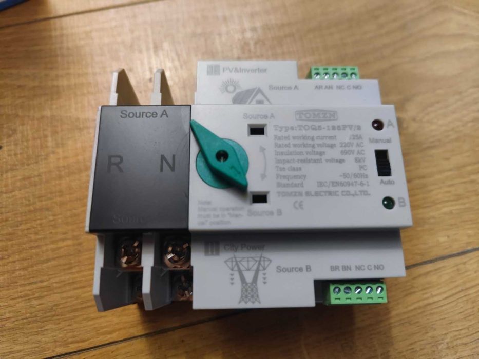 Новий АВР Tomzn TOQ5 2P 125A Вбудоване реле часу