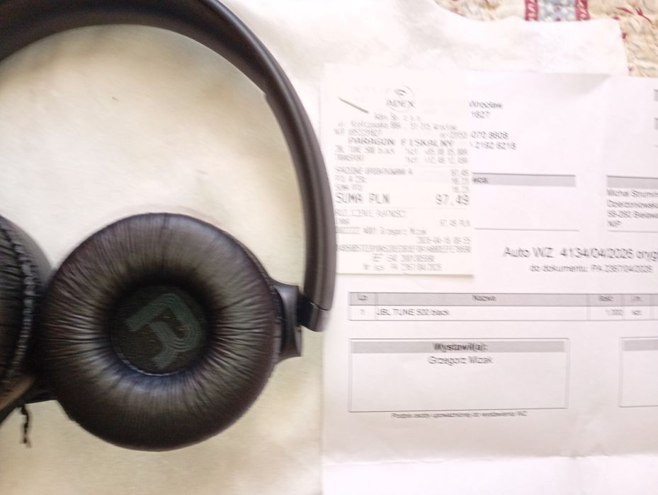 SłuchawkiJBl t500 nowe.