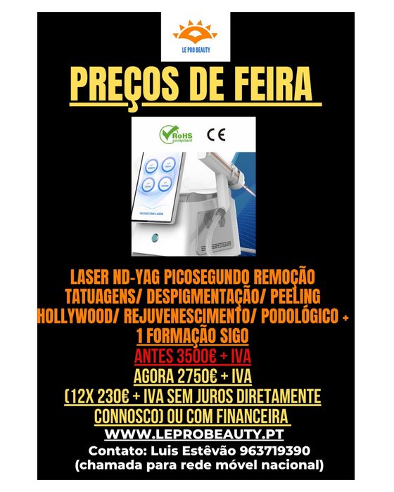 Laser ND-YAG Picosegundo Remoção de tatuagens/ Despigmentação + Curso