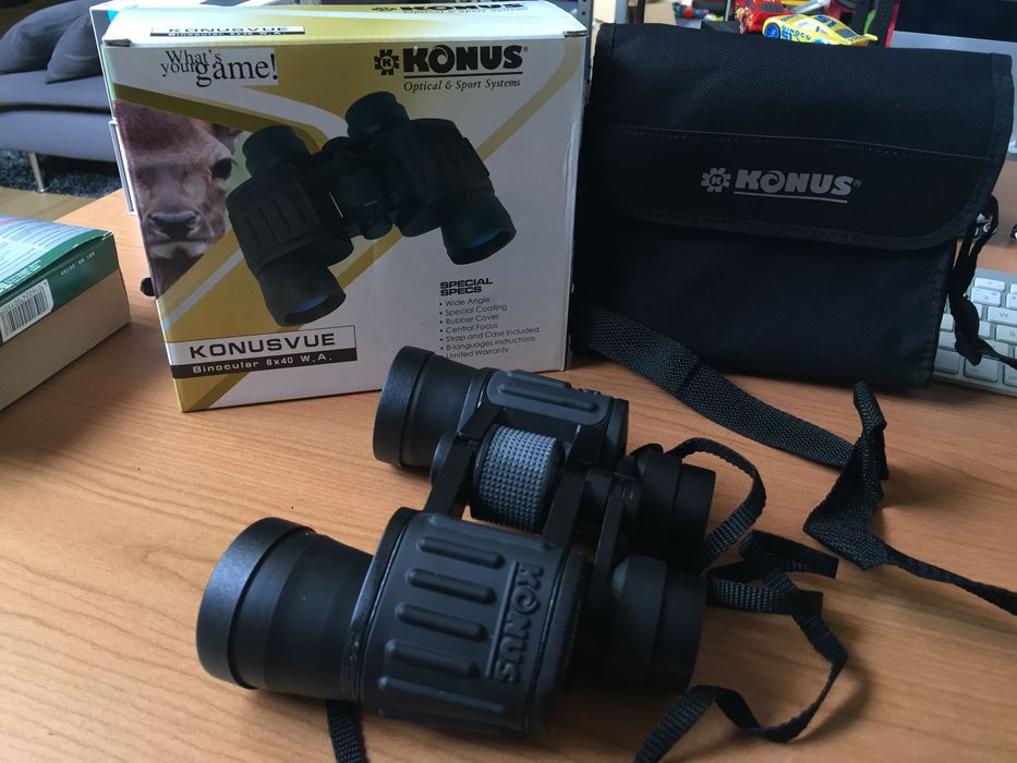 Binóculos Konus KONUSVUE 8x40 como novos