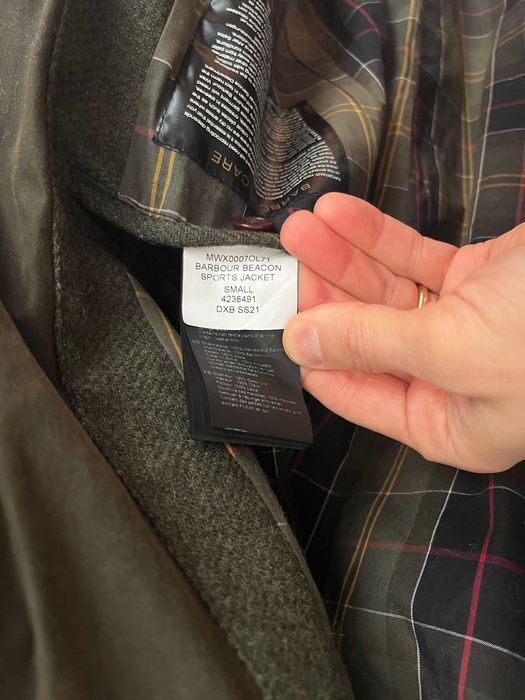 Barbour men’s Skyfall Beacon waxed jacket size small