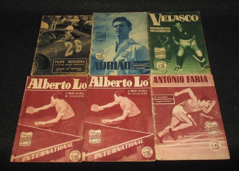 Livros Colecção Ídolos do Desporto 1956 a 1960