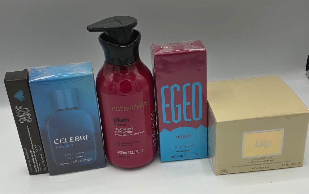 Kit O Boticário Novo – Perfumes + produtos de autocuidado