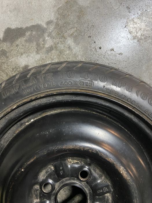 TOYOTA YARIS. Koło dojazdowe