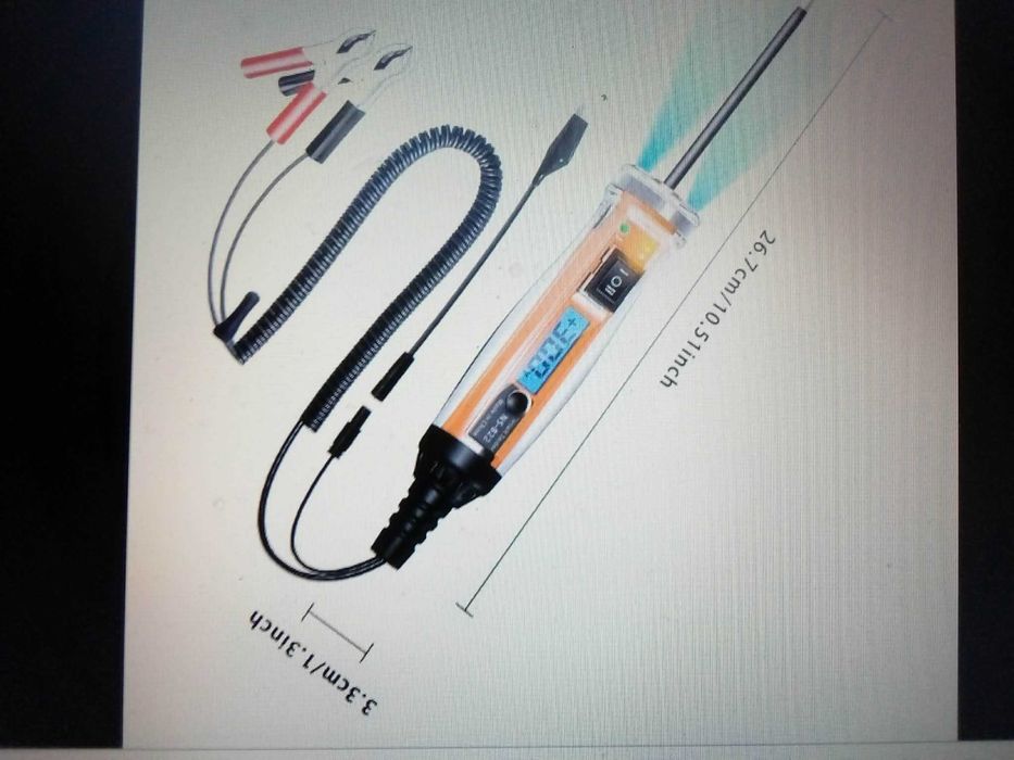 caneta de teste de circuito automovel com 3 funçoes