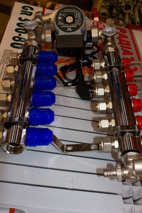 Коллектор и труба для теплого пола производство Чехия