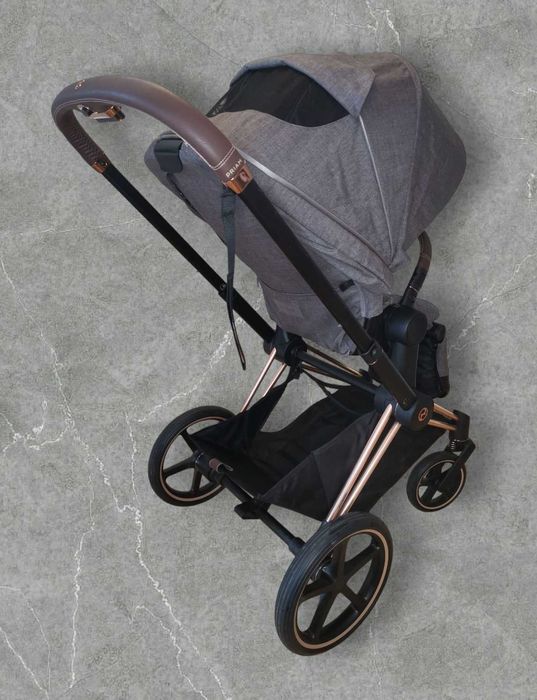 Cybex priam platinum rose gold + assento de passeio