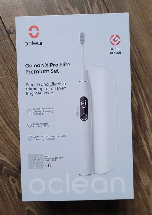 szczoteczka soniczna Oclean X Pro Elite Premium zestaw etui biała BDB