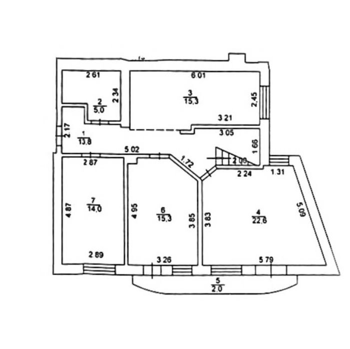 Продаж 6-кімнатної дворівневої квартири вул. Коциловського 13