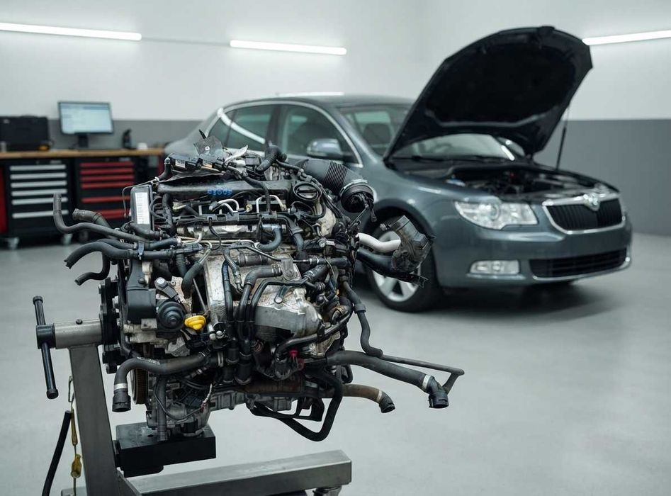 Silnik kompletny CRLB (CRLD) 2.0 TDI Skoda Superb B6 (3T) Gwarancja