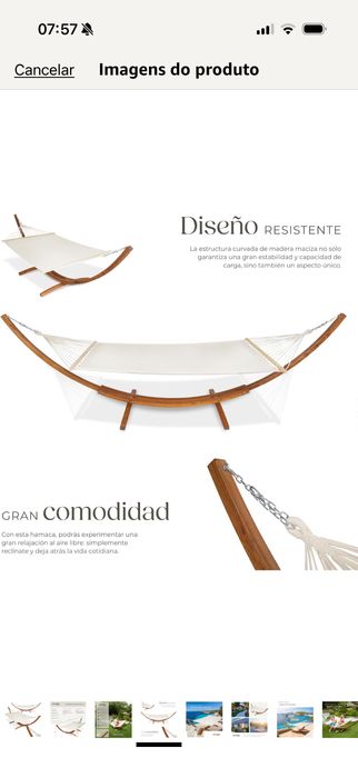 Cama rede XXL TecTake