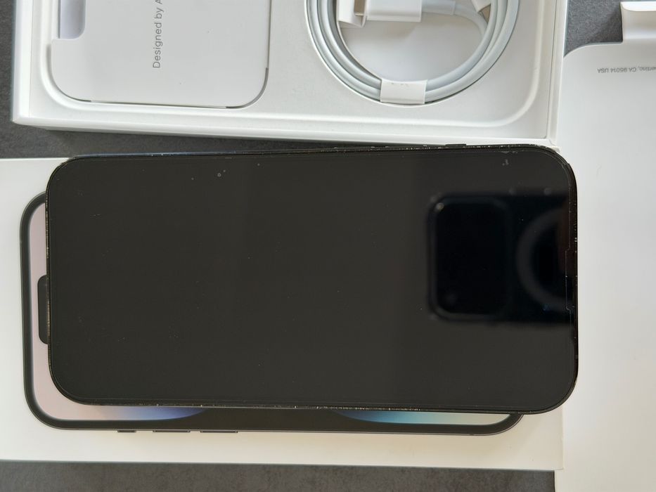 iPhone 14 Pro 128 GB Space Black – Stan bardzo dobry, kpl, etui, folie
