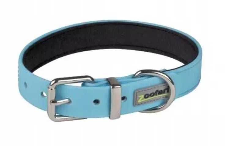 ZESTAW obroża+smycz ze skóry ekologicznej ROZ. M