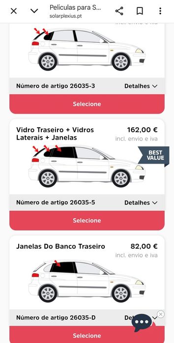Película escura SEAT ibiza