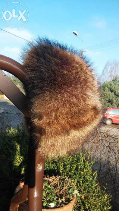Jenot,Lis czapka NOWA, futro naturalne