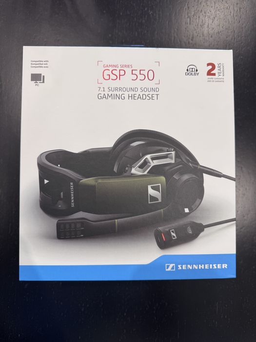 Headphones Sennheiser GSP 550 + Caixa + Espumas Extra – Muito Bom Estado