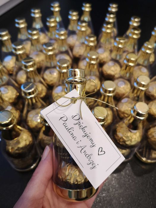 Podziękowanie dla gości Ferrero Rocher Haribo z winietką