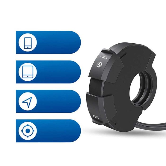Carregador USB Duplo para Moto 30W USB-C + 18W USB-A