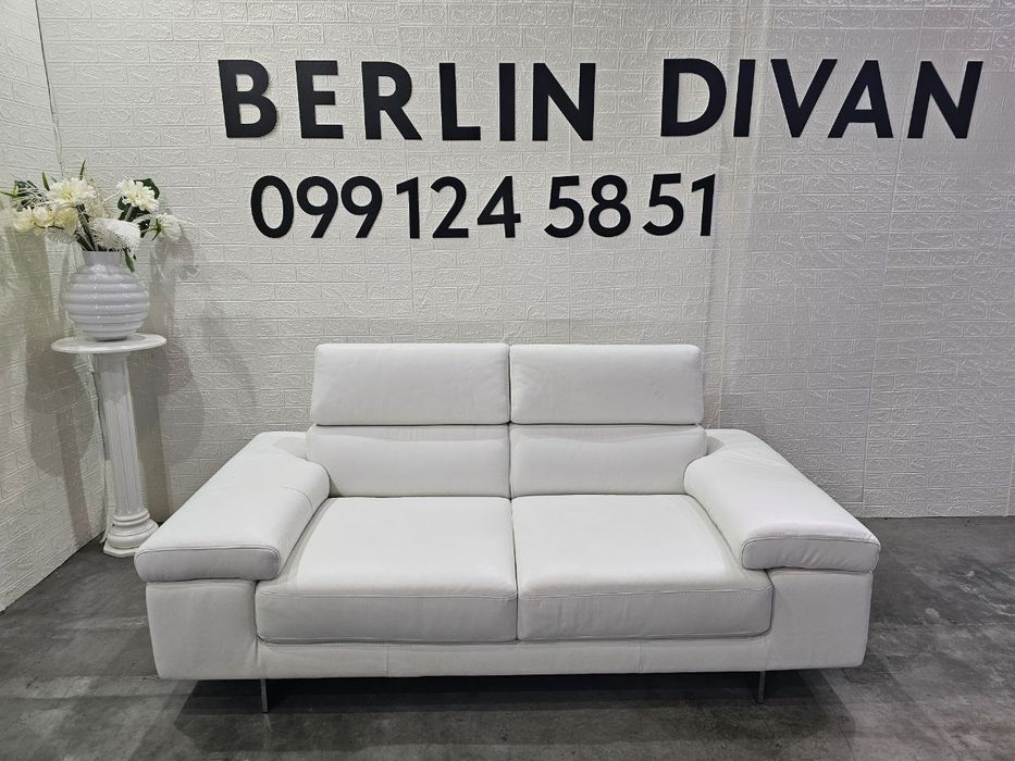 Новий !  Шкіряний диван  Natuzzi Edition. Italia,  Білий