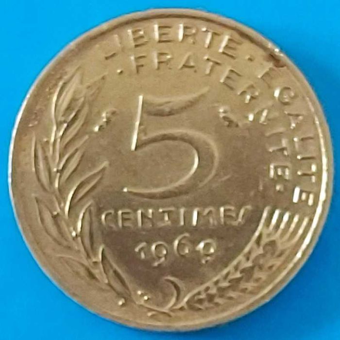 5 Cêntimos de 1969, França