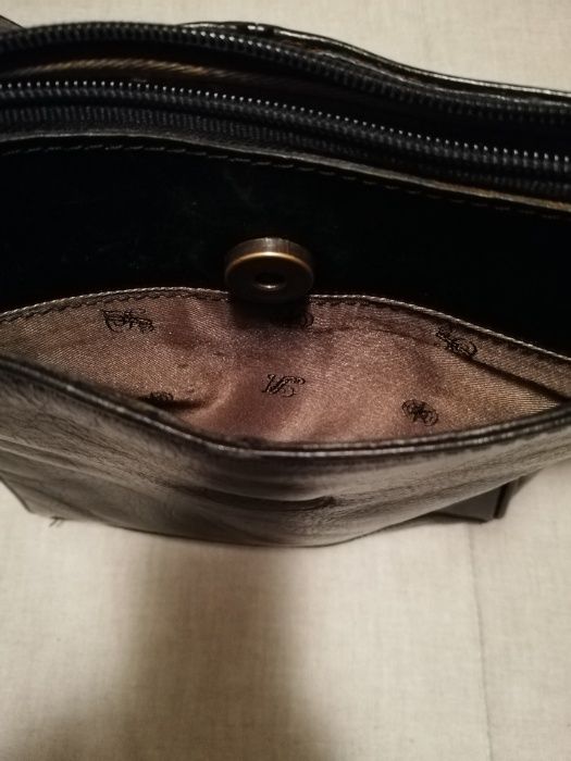 Mala senhora em pele genuína