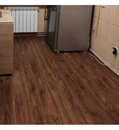 ВИРОБНИК! Самоклеющиеся виниловые плитки под ламинат Темне Дерево 004