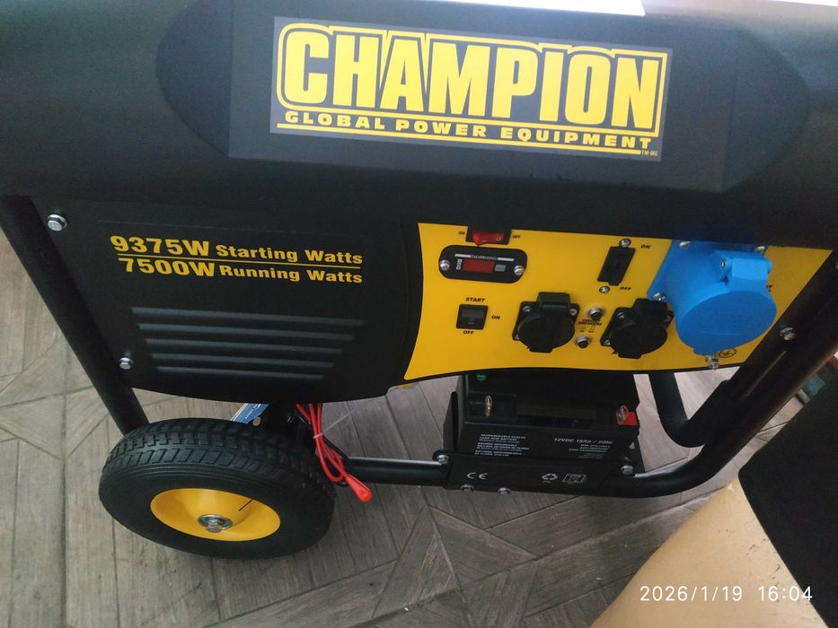 Генератор бензиновий Champion 9.3 кВт з дистанційним керуванням
