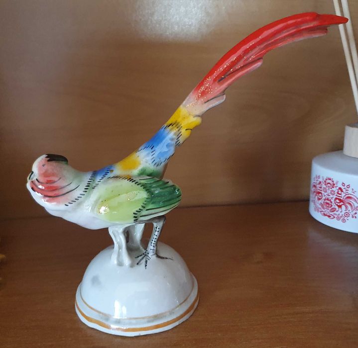 Figurka porcelanowa - bażant Steatyt Katowice Antyk
