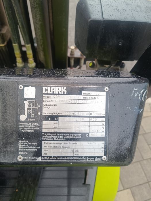 Wózek widłowy Clark  3500 godzin  joystick