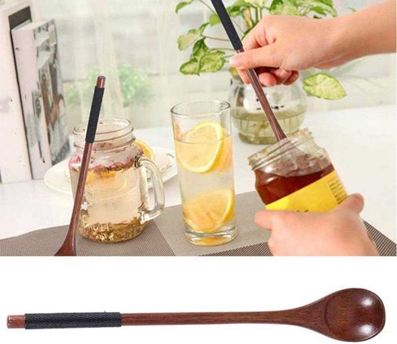 Fivetwofive 5 sztuk drewniane łyżki kuchenne