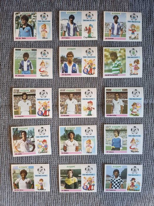 Cromos da colecção "A Equipe"