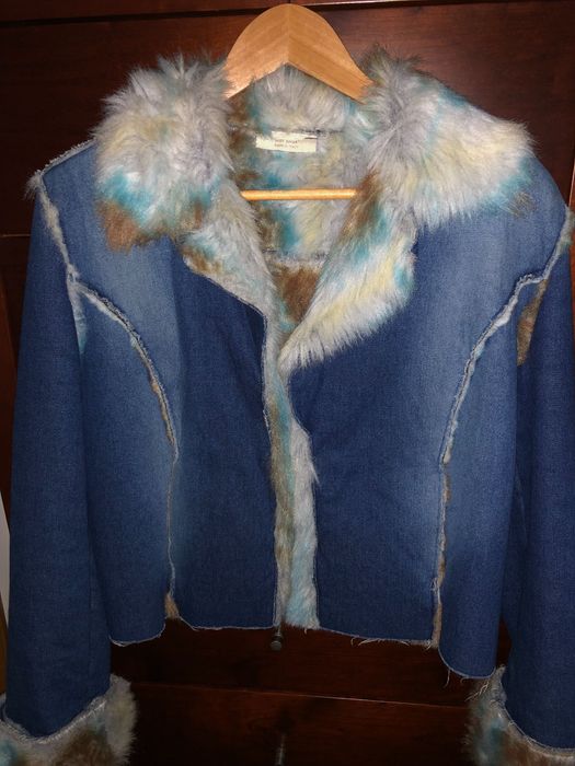 Casaco de ganga com pêlo