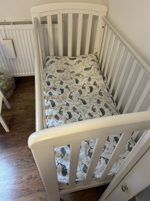 Łóżeczko dziecięce Nicol białe