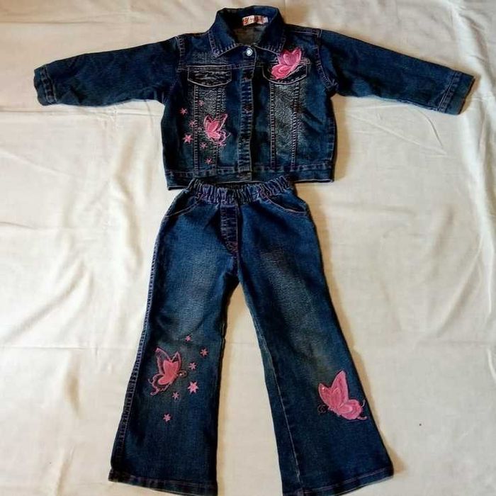 Джинсовый костюм для девочки YOU HAO 12 size