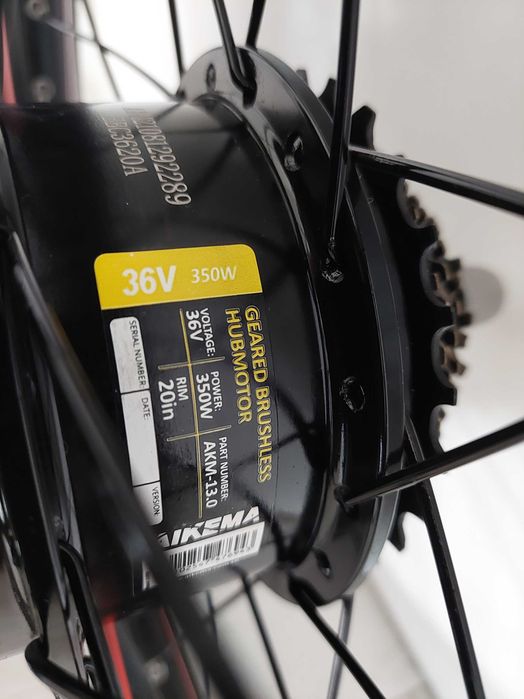 Fiido X motor silnik koło rowerowe z wolnobieg tarcza 350W 36V
