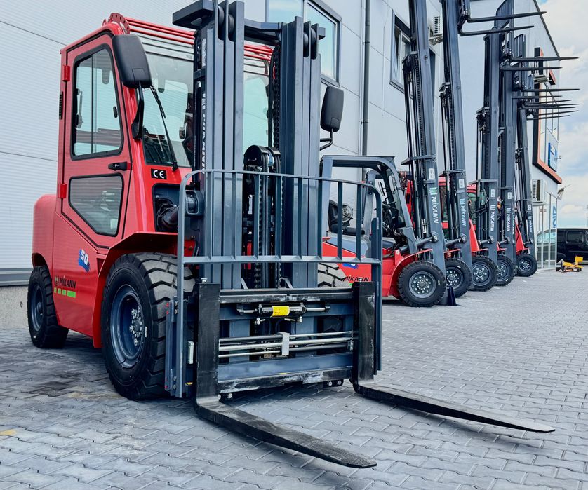 Wózek Widłowy 5T MIKANN, Maszt 4,5m, Triplex, Diesel, Kabina