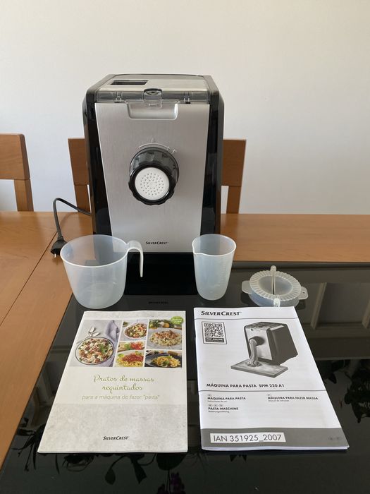 Máquina de Fazer Massa Fresca Elétrica Silvercrest 220W – Nova / Nunca Usada