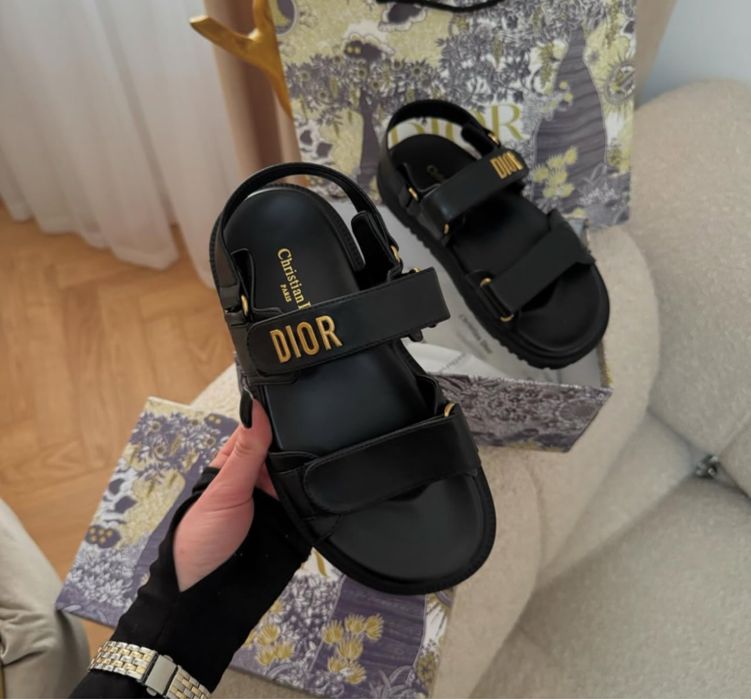 босоніжки діор чорні | 25.5 см