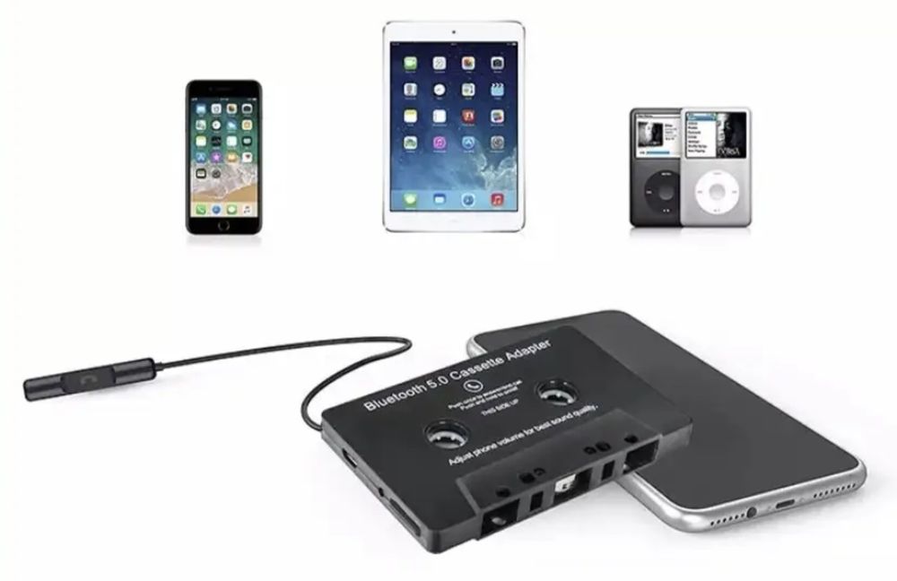 (Bluetooth) касета адаптер зі стереоголовкою, модуляр для автомагнітол