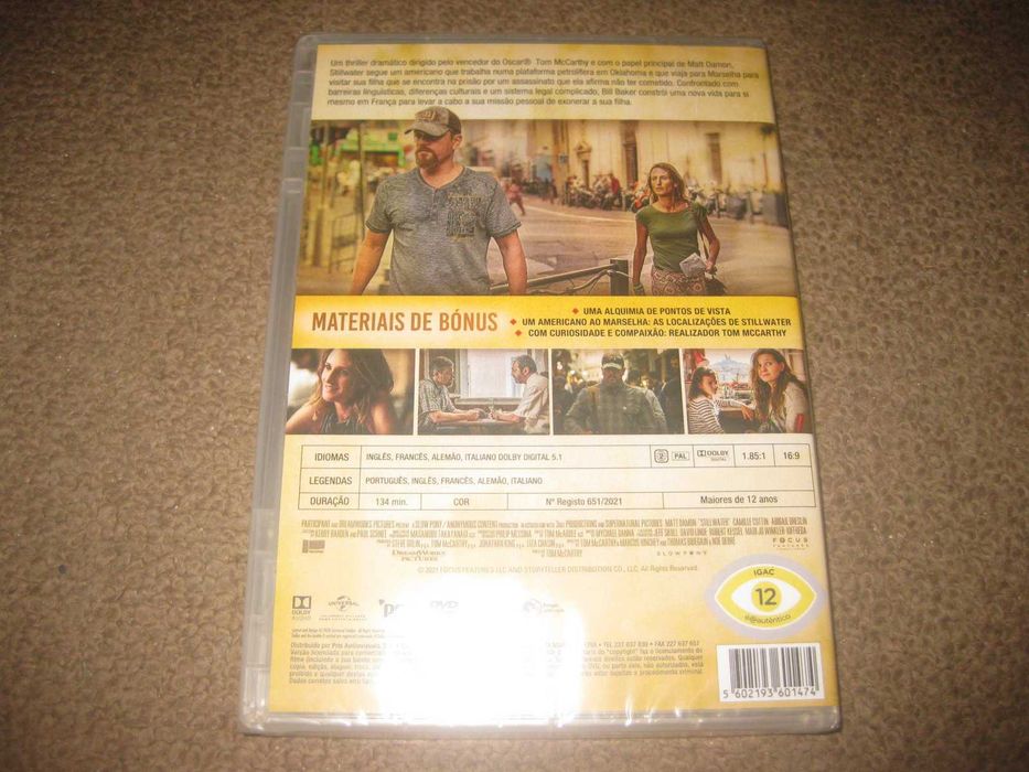 DVD "Stillwater: Segredos Profundos" com Matt Damon/Selado!