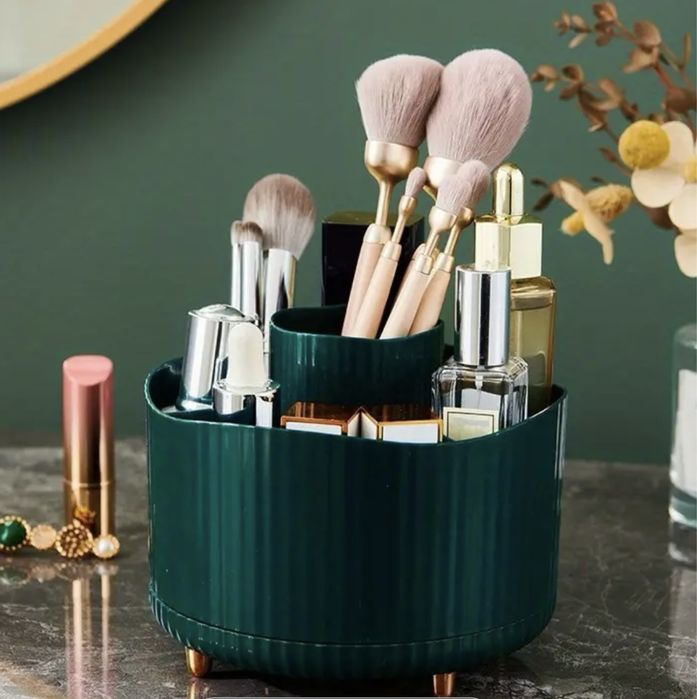 Organizer obrotowy na kosmetyki biały