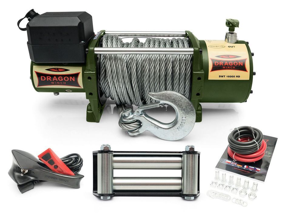 Wyciągarka elektryczna wciągarka Dragon Winch samochodowa DWT 16000 HD