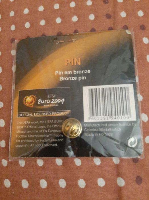 Pin Oficial do Euro 2004 - Novo -