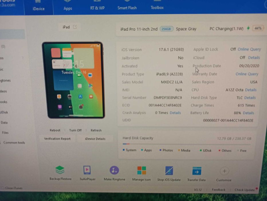 iPad pro 11 256GB 2gen 2020 опис