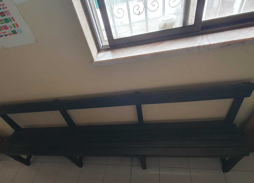 Dois Bancos corridos de sala de cinema - anos 40