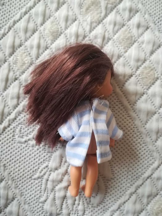 Camisola para Boneco Pequeno - Azul e Riscas