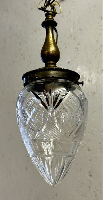 Lampa wisząca krysztal metal