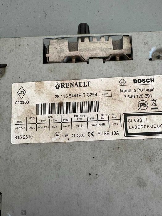 Radio CD Vivaro Trafic Primastar 07-14r