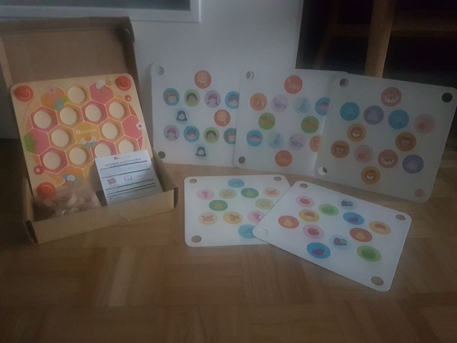 Gra pamięciowa drewniana Pszczółki Elefun